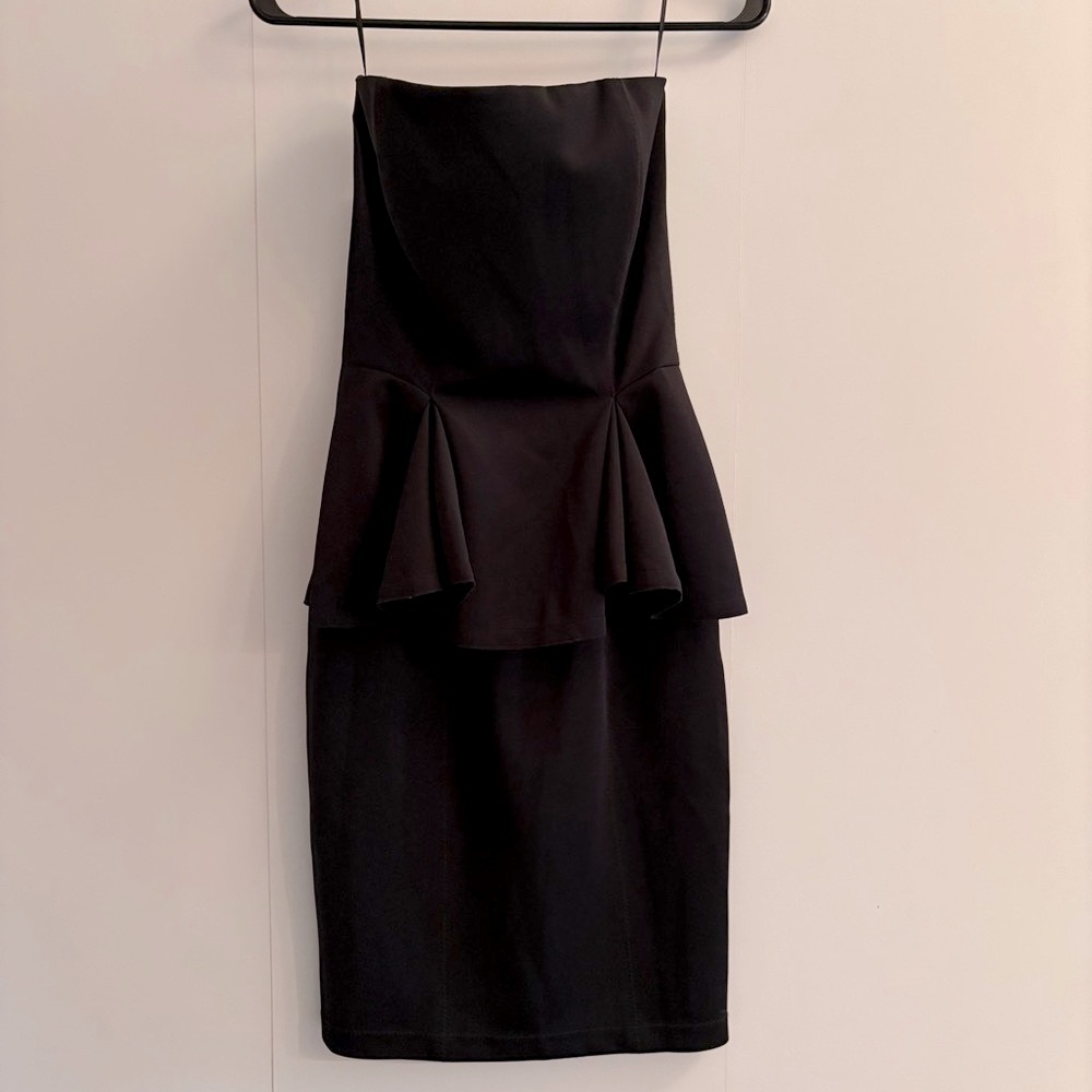 Torn by Ronny Kobo Black Strapless Dress Size S